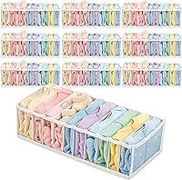 Organizador de Gaveta para Roupas de Bebê e Infantil, Kit com 10 Colmeias, Tam. M, Encantos do Lar