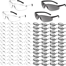Salfboy Safety Glasses Unisex ANSI Z87.1 Safety Glasses Bulk Outdoor Protective Glasses Anti-Scratch Clear Grey