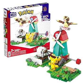 MEGA Pokemon Building Toys Set Countryside Windmill 240 Pieces