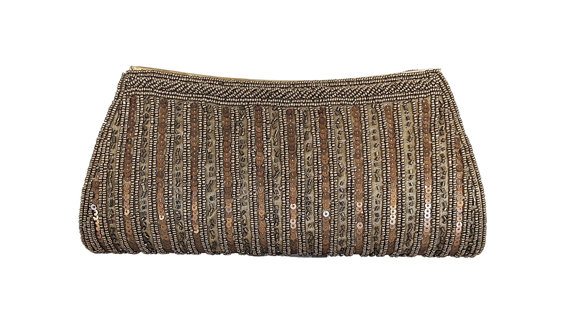 Women's Handmade Beaded Wristlet Clutch Purse Sequin Evening Clutch For Brides Weddings Parties