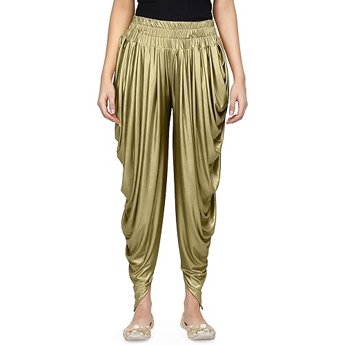 AHHAAAA Shimmer Relaxed Comfortable Dhoti Yoga/Dance Pants | Yoga Fitness Active Wear for Women
