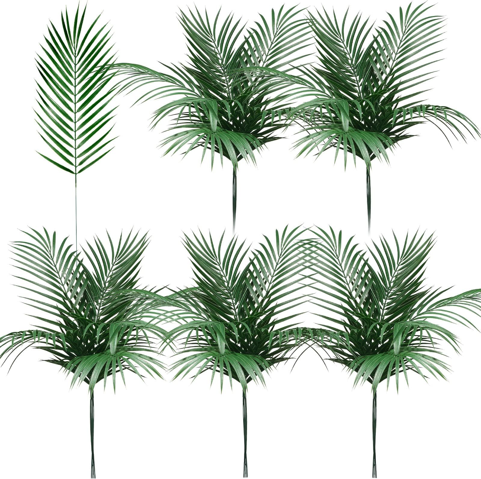 50 Pcs 20 Inches Easter Artificial Palm Leaves Large