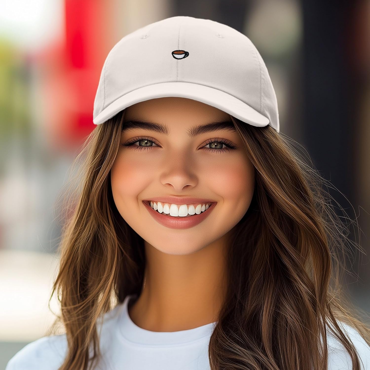 DALIX Lil Coffee Embroidered Cotton Cap Summer Food Outdoor Dad Hat Womens - Image 3