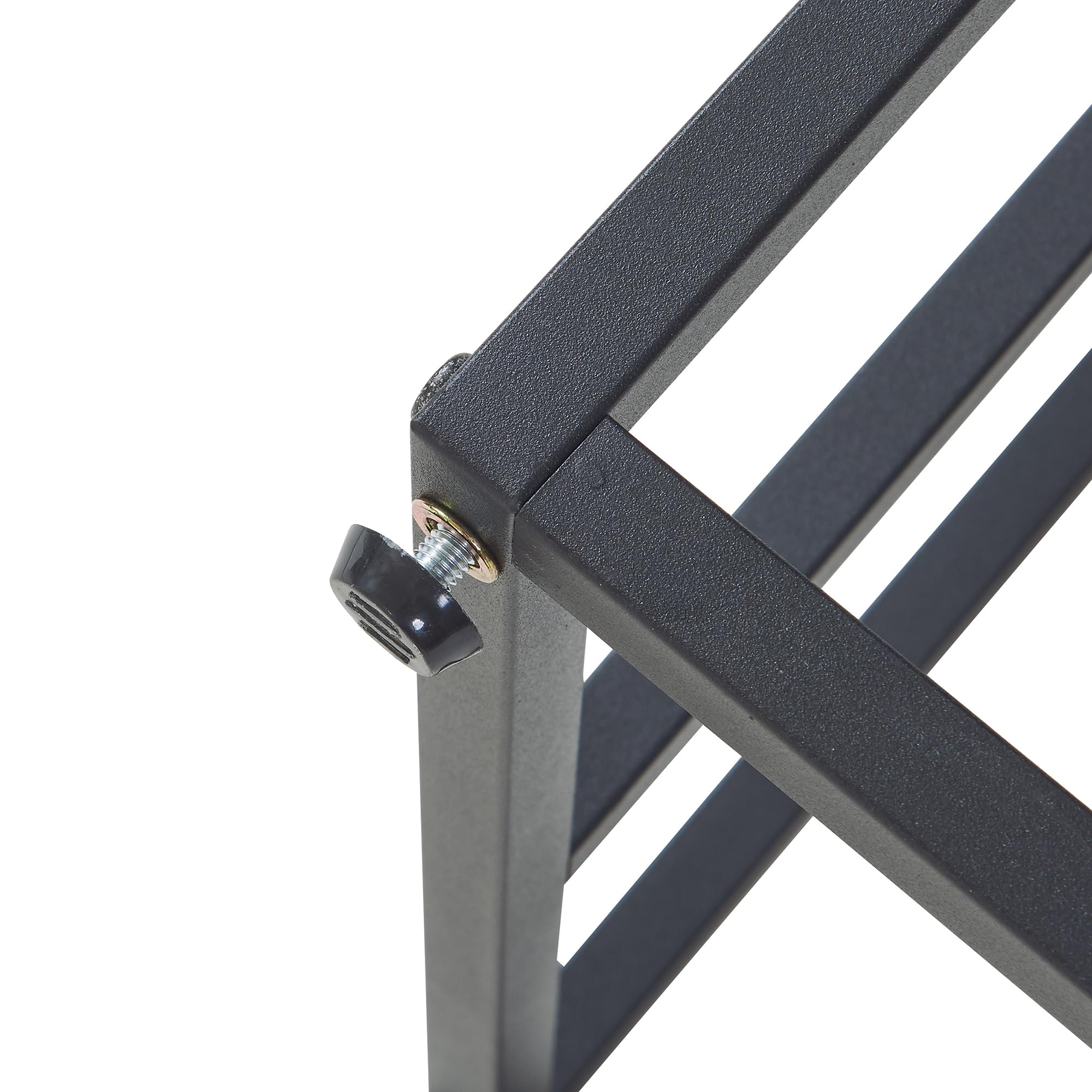 [en.casa] Scaffale Porta Piante a Gradoni Mobile Espositore per Vasi Fiori con 4 Ripiani a Diverse Altezze Supporto Piante a 4 Livelli 67 x 34 x 34 cm - Nero / Effetto Rovere