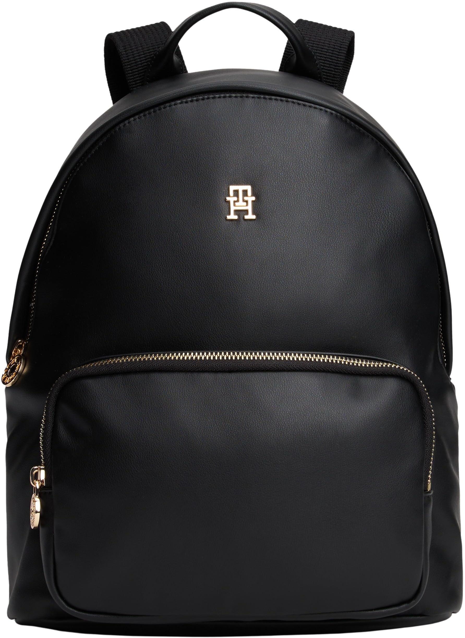 Tommy Hilfiger Mochila Mujer Soft Dome con logotipo, Negro (Black), Talla Única