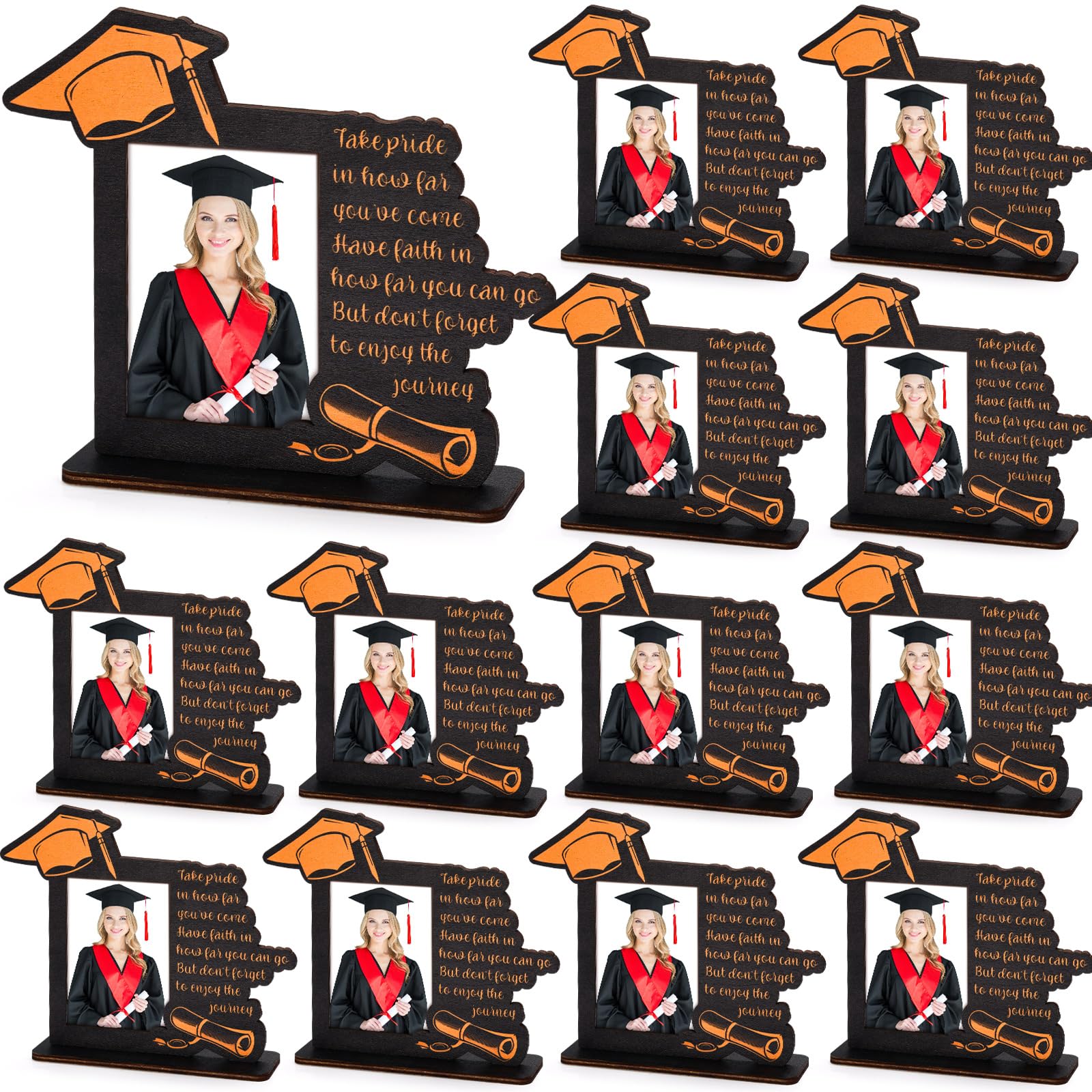 Cadre photo diplôme 2025 en bois noir Qunclay souvenir haut de gamme