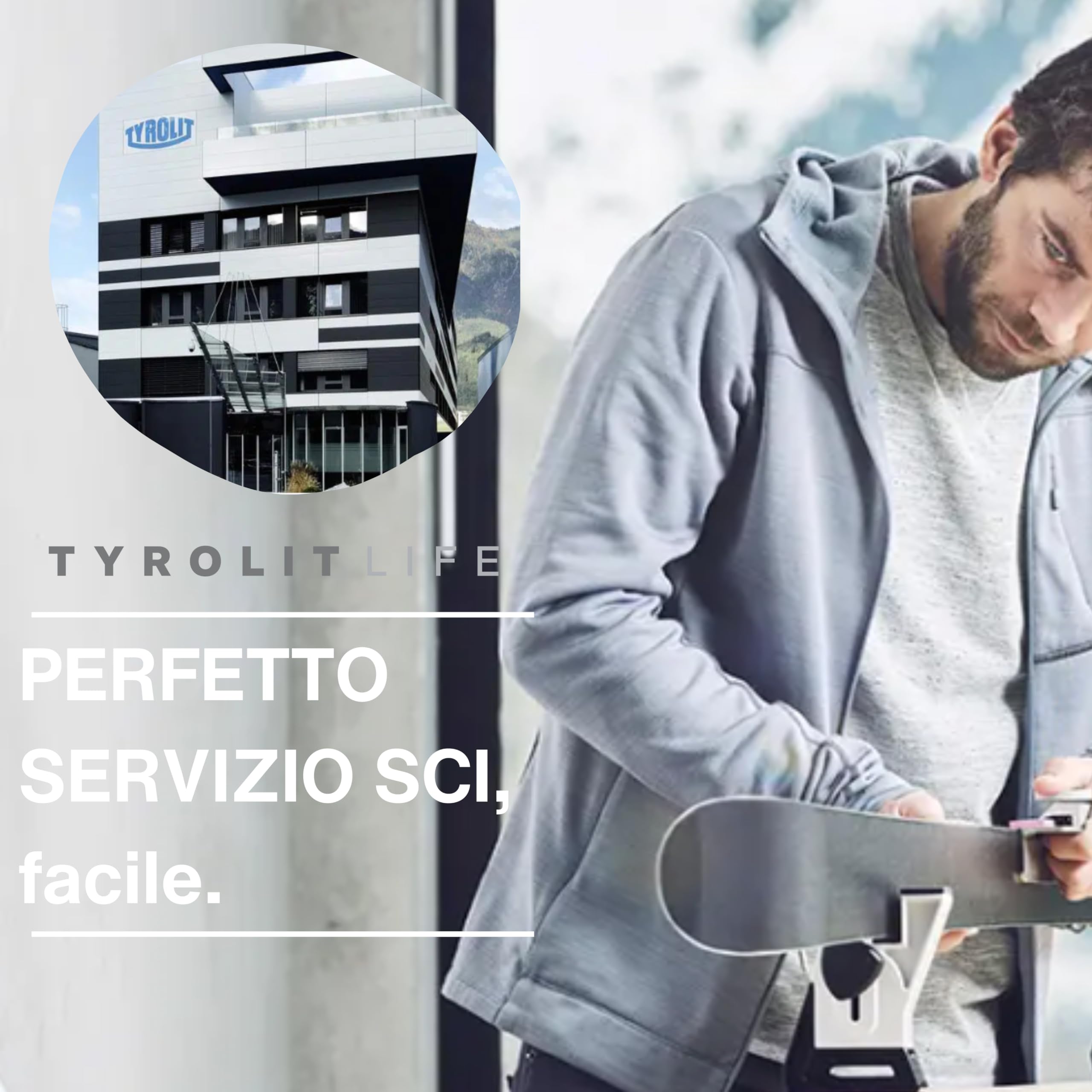 TYROLIT Life Ski and Snowboard - Smerigliatrice per bordi in acciaio inox con angolo di levigatura 87° – Edge Tuner per la tavola da neve e gli angoli più affilati come dal servizio sci