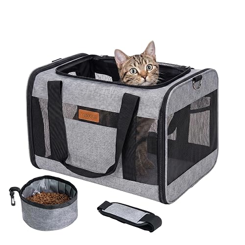 YUNIQUE Soft-Sided Cat and Dog Carrier for Pets Up to 15 Lbs