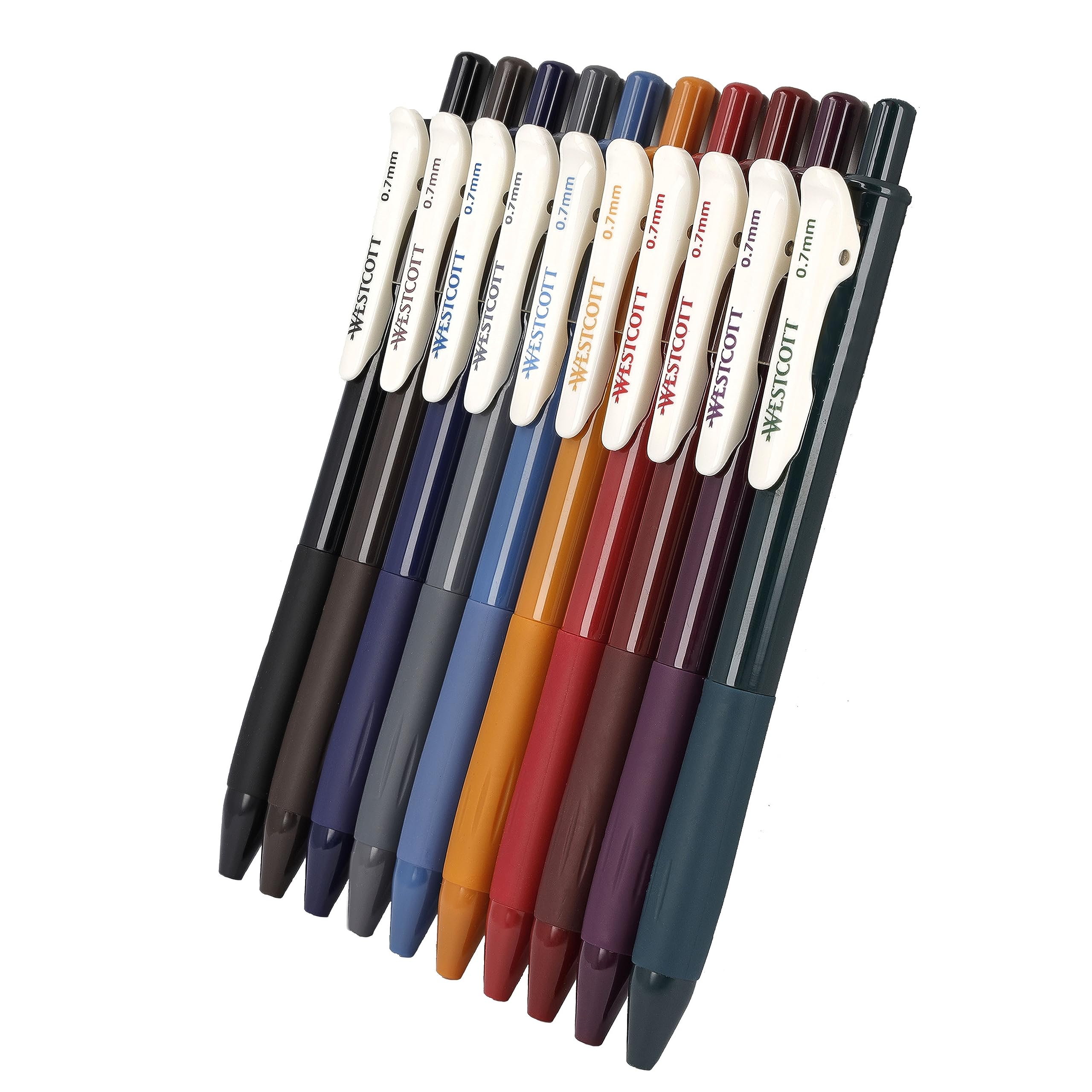 Westcott Gel Pens Set Of 10 Pieces Autumn Edition | Gel Pen Pens With 10 Bright Warm Colours | 0.7mm Line Width For Soft, Precise Strokes When - View #9