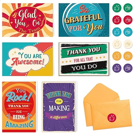 WERNNSAI Employee Appreciation Cards Bulk: Express Gratitude with Encouragement and Recognition