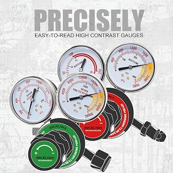 Oxygen & Acetylene Regulators - Compatible with Medium Duty Welding Gas Torch - CGA540 and CGA510