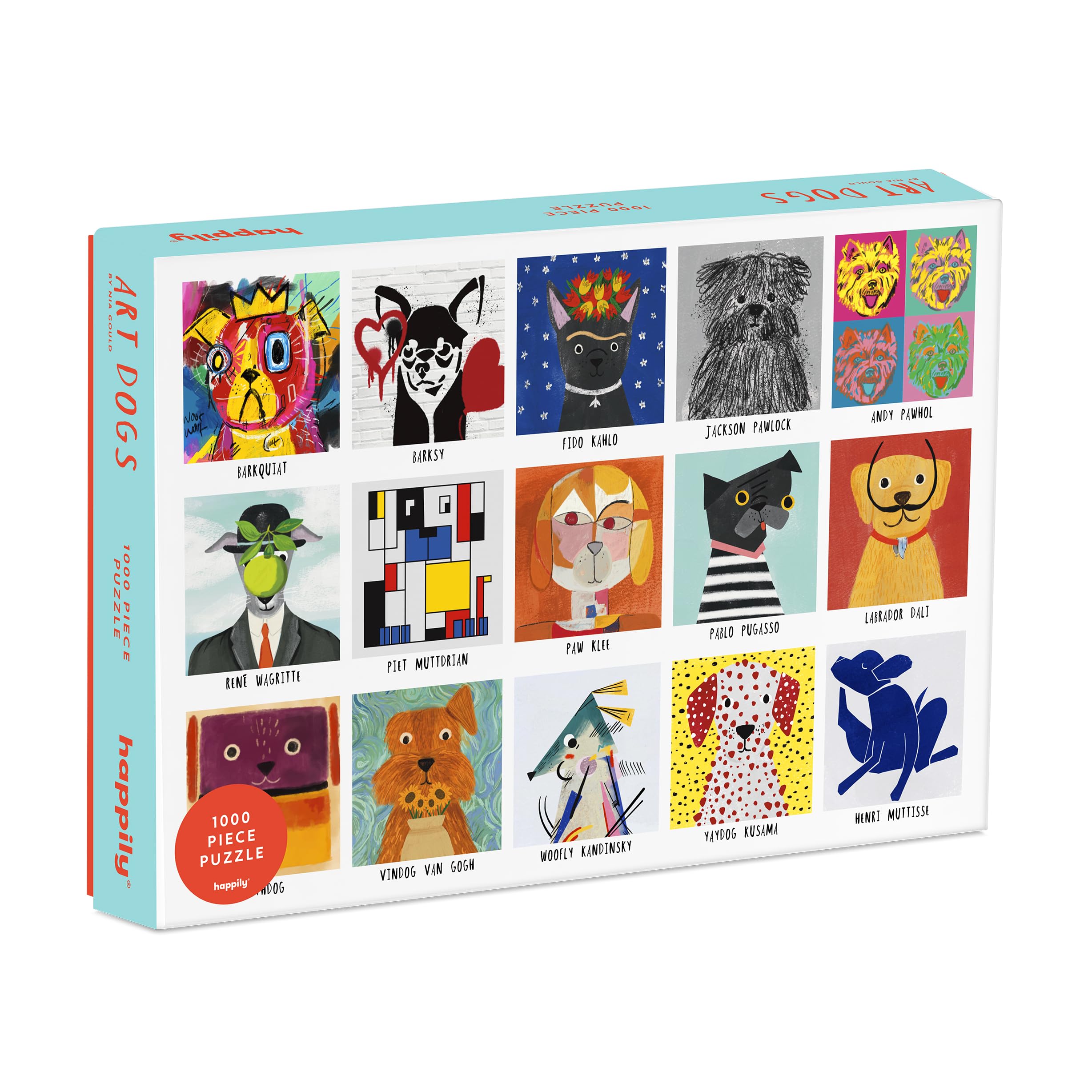 Art Dogs 1000 Piece Jigsaw Puzzle for Adults, Multicolor, 1000 pieces, 68cm x 48.5cm