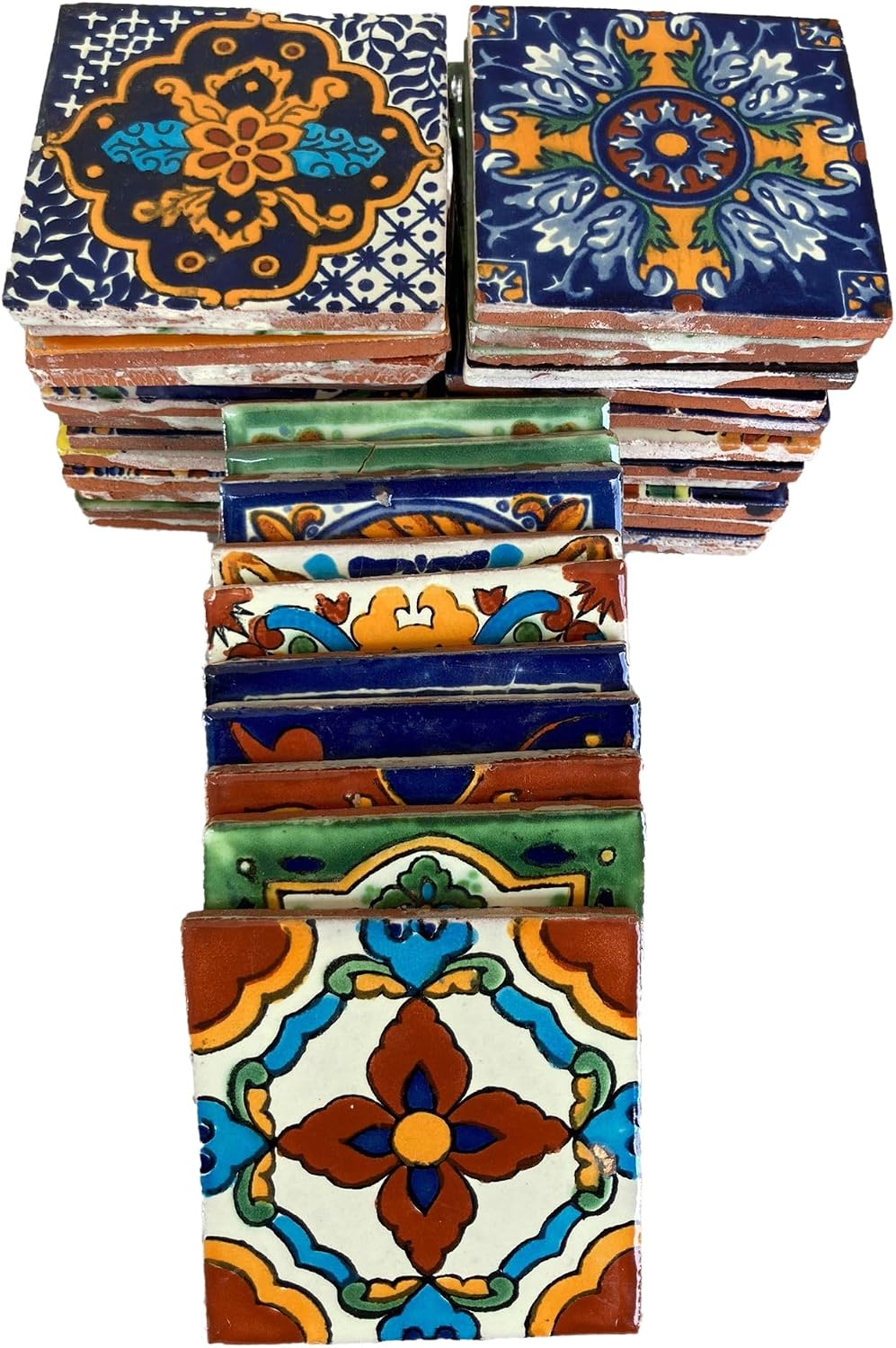 Broken Talavera Mexican Tile in Mixed Designs Tiles, 15 Pounds, Best Deal on Amazon!