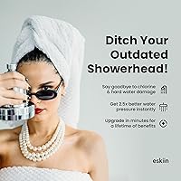 Vista 2 de Cabezal de ducha filtrado, el mejor cabezal de ducha con filtros para un cabello y piel saludables, suavizante de agua de alta presión para agua