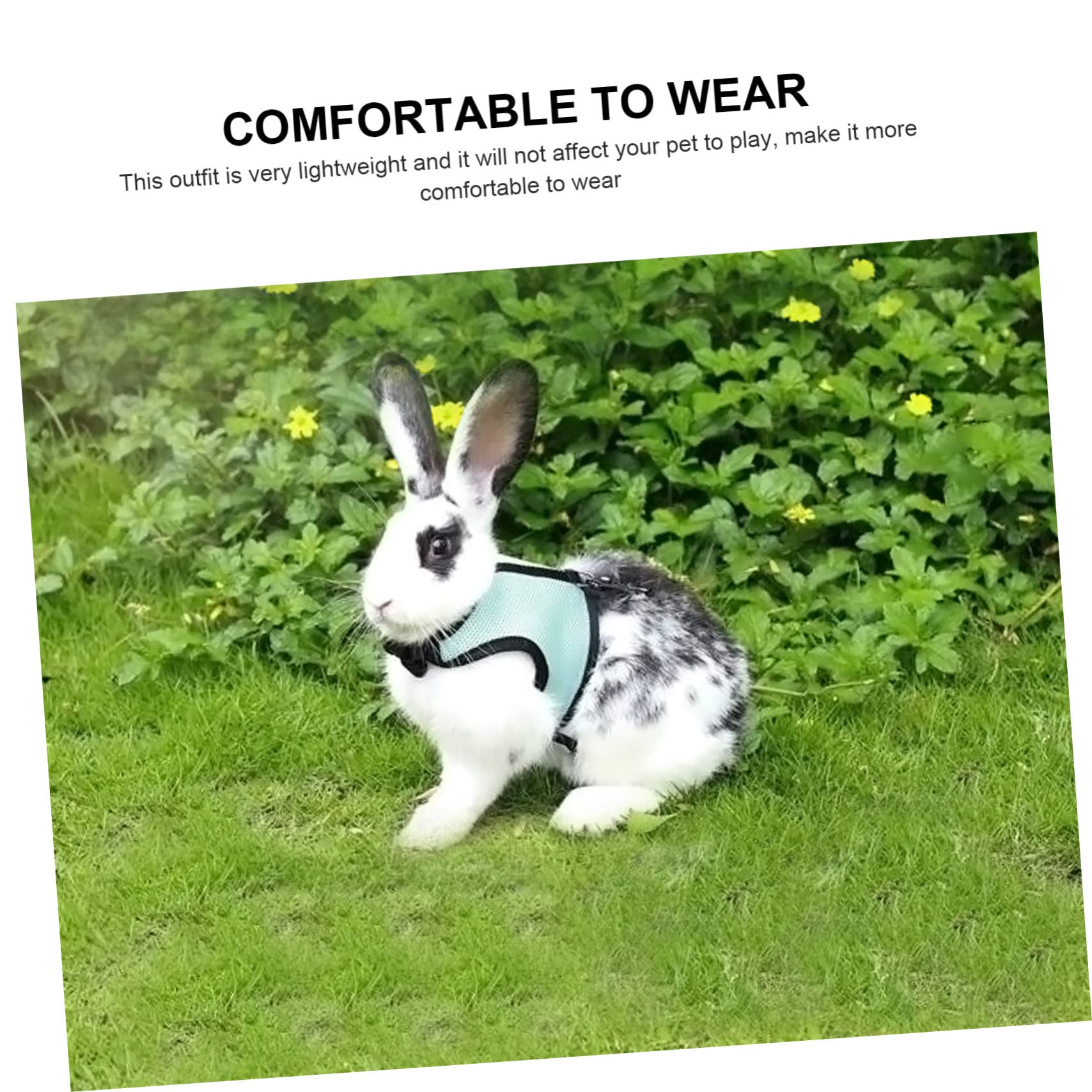 BESPORTBLE 4pcs Rabbit Harness Leash Mesh Vest Support Animal Vest for Hamster Walking