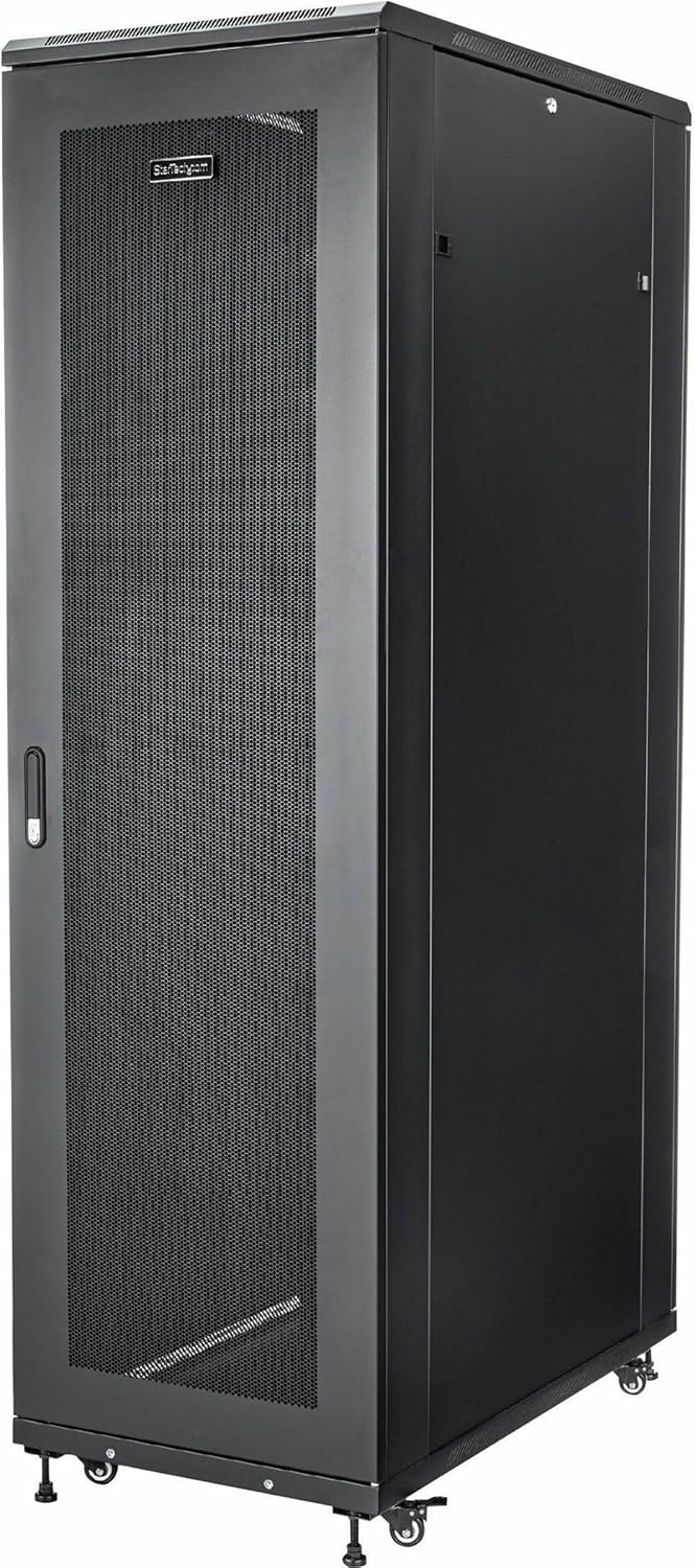 StarTech.com 42U Server Rack Cabinet for IT Equipment, Fully Assembled