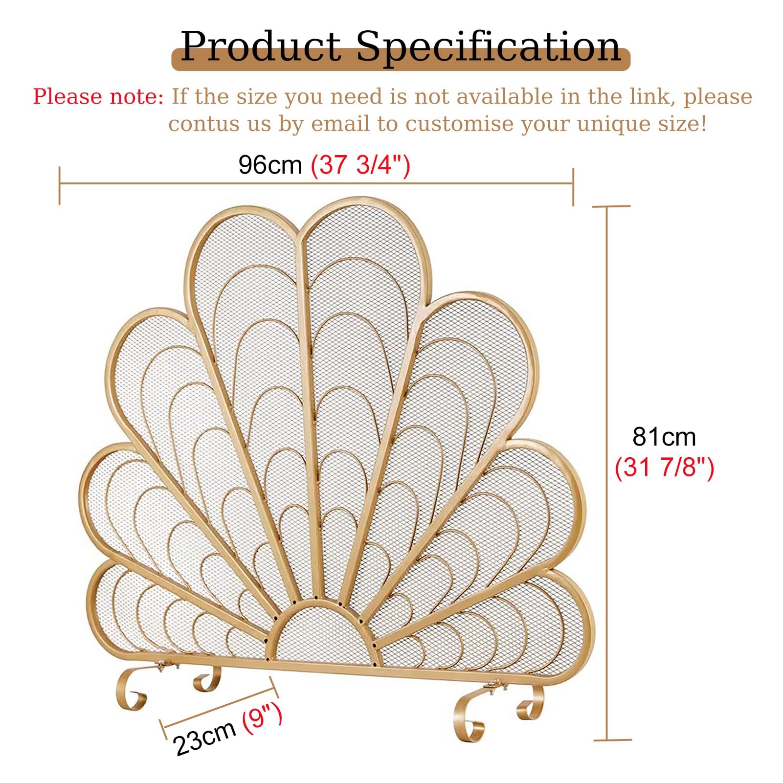 Salvachispas Chimenea Pantalla Decorativa para Chimenea de Un Solo Panel, Cubierta Protectora Plana para Estufa de Leña para Chimenea Decorativa, Malla de Hierro Artesanal a Prueba de Fuego para Horno