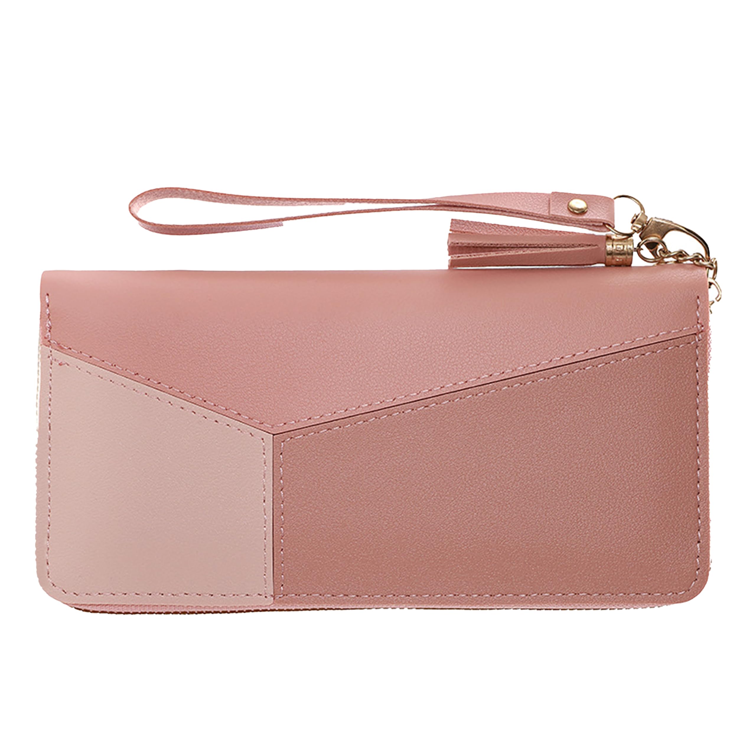 Women's Wallet - Compact Purse Clutch Wallet for Women, Stylish Card Coin Holder, Debit Card Holder, Money Organizer and Travel Wallet for Women with 13 Slots-(Pink)-image-9