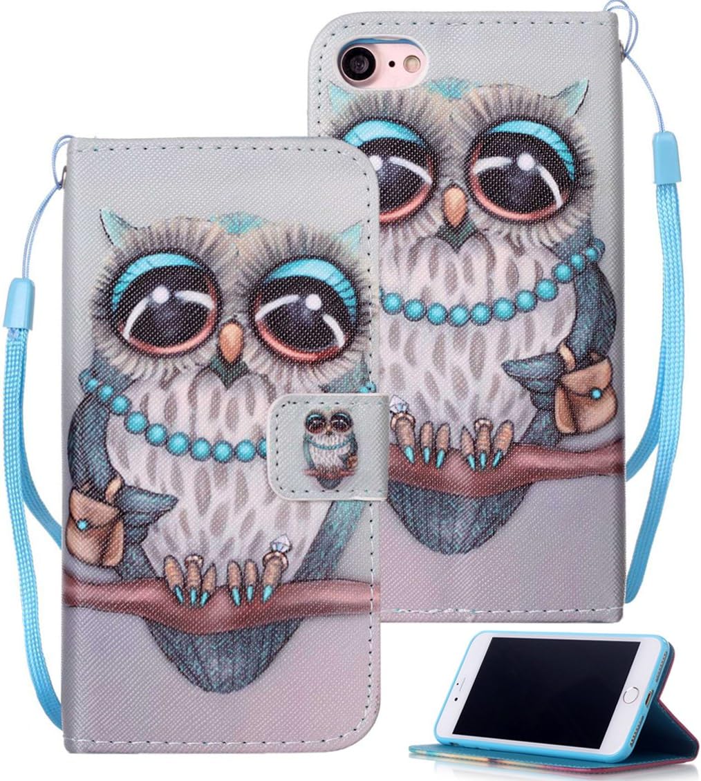 iPhone 8 Case, iPhone 6/7/6s & SE 2020 Case, Etubby [Wallet Stand] PU Leather Flip Protective Case with Card Slots & Wrist Strap for Apple iPhone 6/6s/7/8 & iPhone SE 2020 4.7