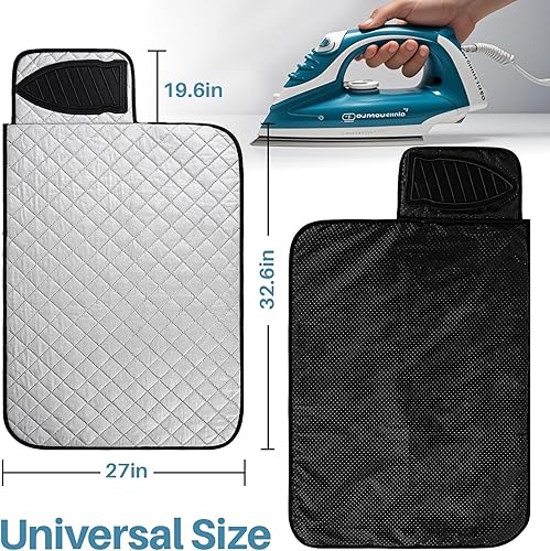 Miniatura 2 de Tapete de planchar magnético, tabla de planchar portátil para mesa, hogar, lavandería, viajes, oficina, caravana