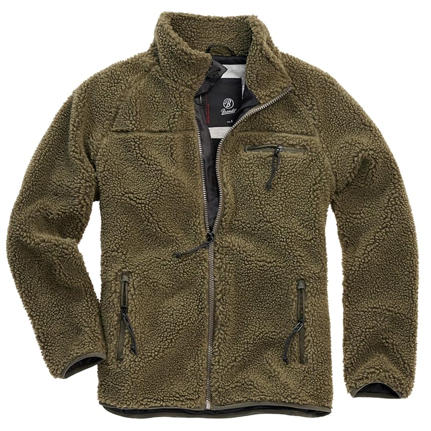 Immagine del prodotto Brandit Brandit Teddyfleece Jacket, Giacca in Pile Teddy Uomo, Verde (Olive), XL