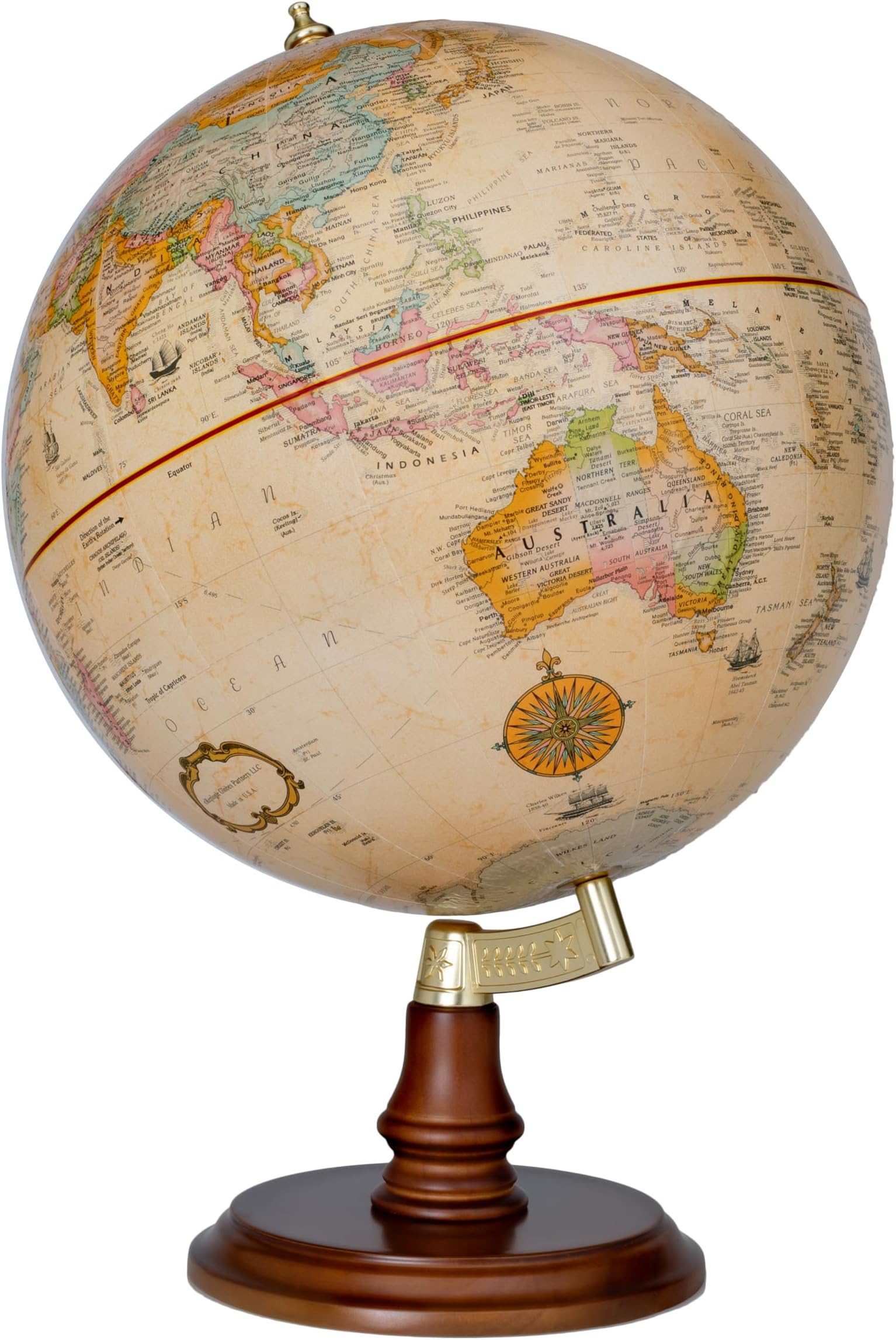 Globes Cranbrook Globe, Antique Ocean, 12-Inch Diameter