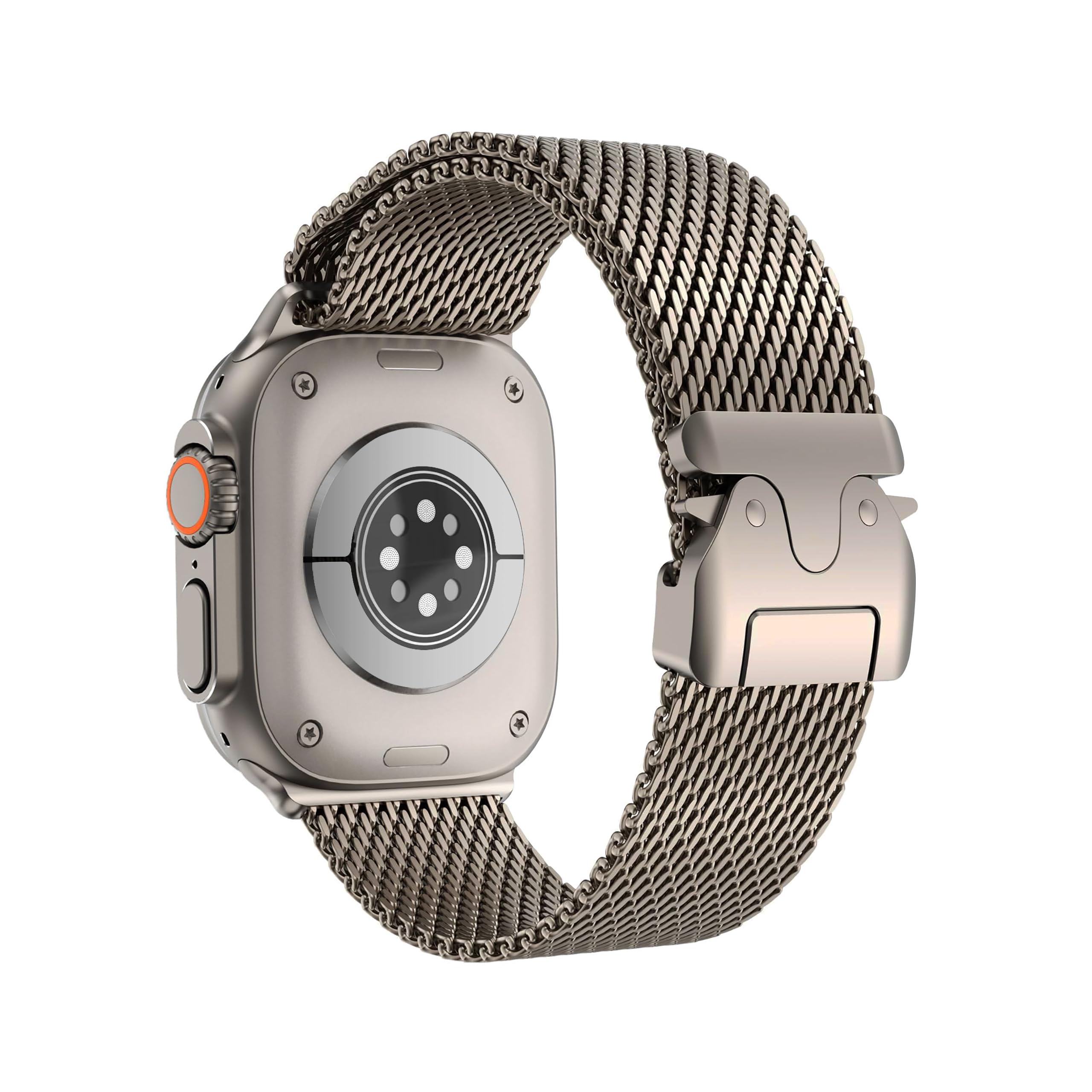 ELETTRONEO BM2 Straps for Apple Watch Band Milanese Ultra 3 2 49mm, Series 11 10 46mm, 9 8 7 45mm 41mm, SE 6 5 4 44mm 40mm