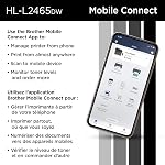 Brother HL-L2465DW Imprimante laser monochrome avec connexion sans fil, impression tout-en-un, copie et fonctions de numérisation pour usage à domicile et au bureau - Conception compacte