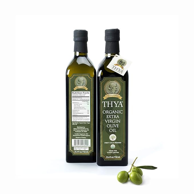 Aceite de Oliva Extra Virgen Orgánico THYA 750 ml miniatura 2