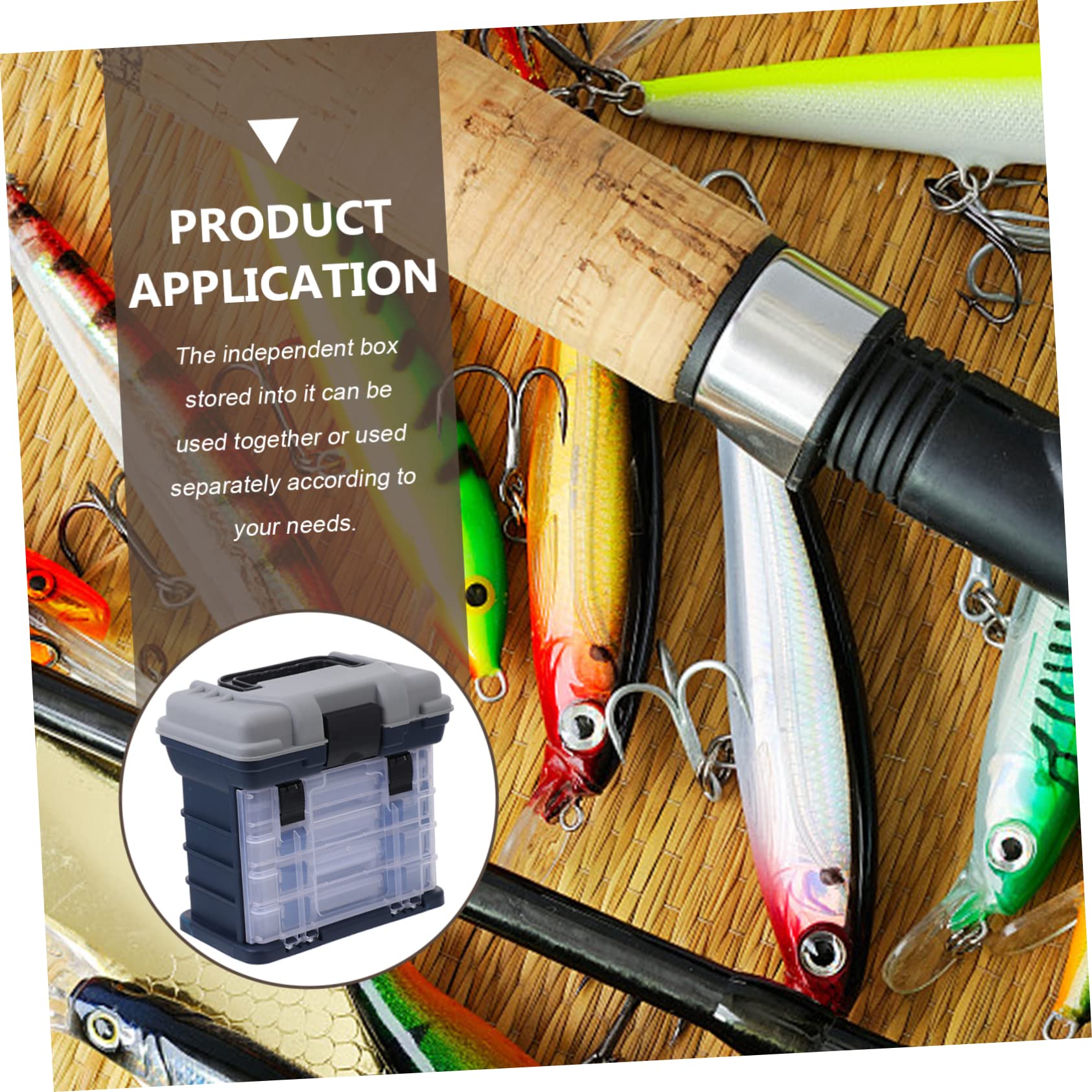 Scatola da Pesca Contenitore di Perline Attrezzatura da Pesca in Mare contenitori Organizer per Accessori da Pesca in plastica Custodia per ami da Pesca pp Yellow