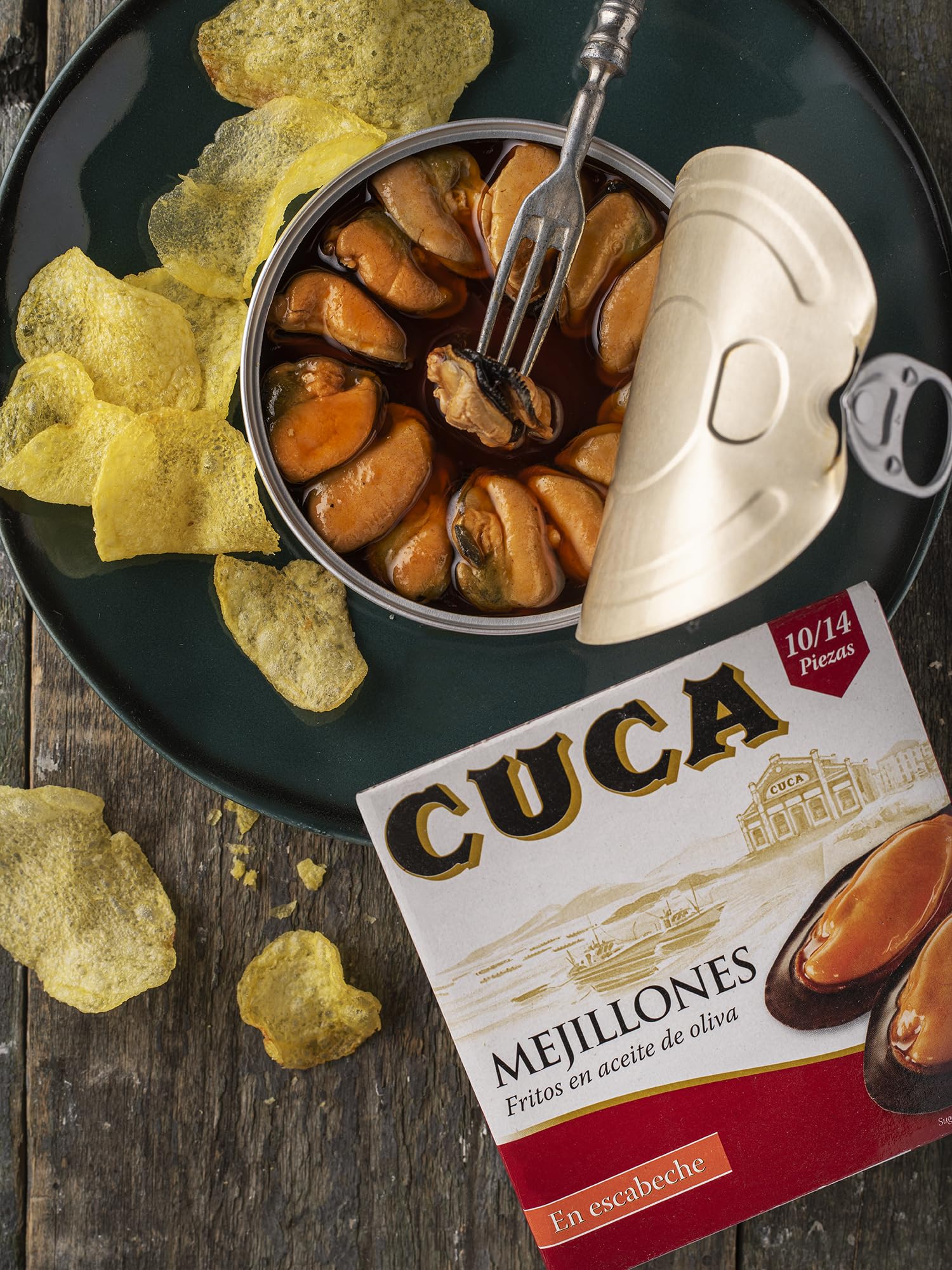 Cuca mejillones en escabeche 3 latas 115gr