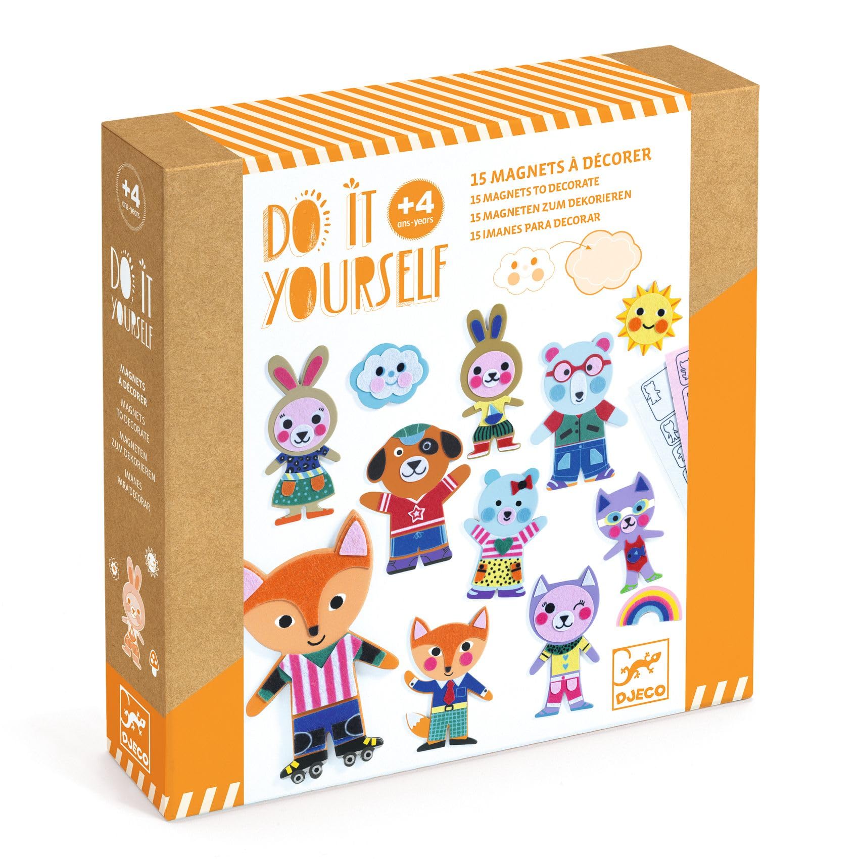 Djeco DJ07919 Do It Yourself Funky Family Magnets