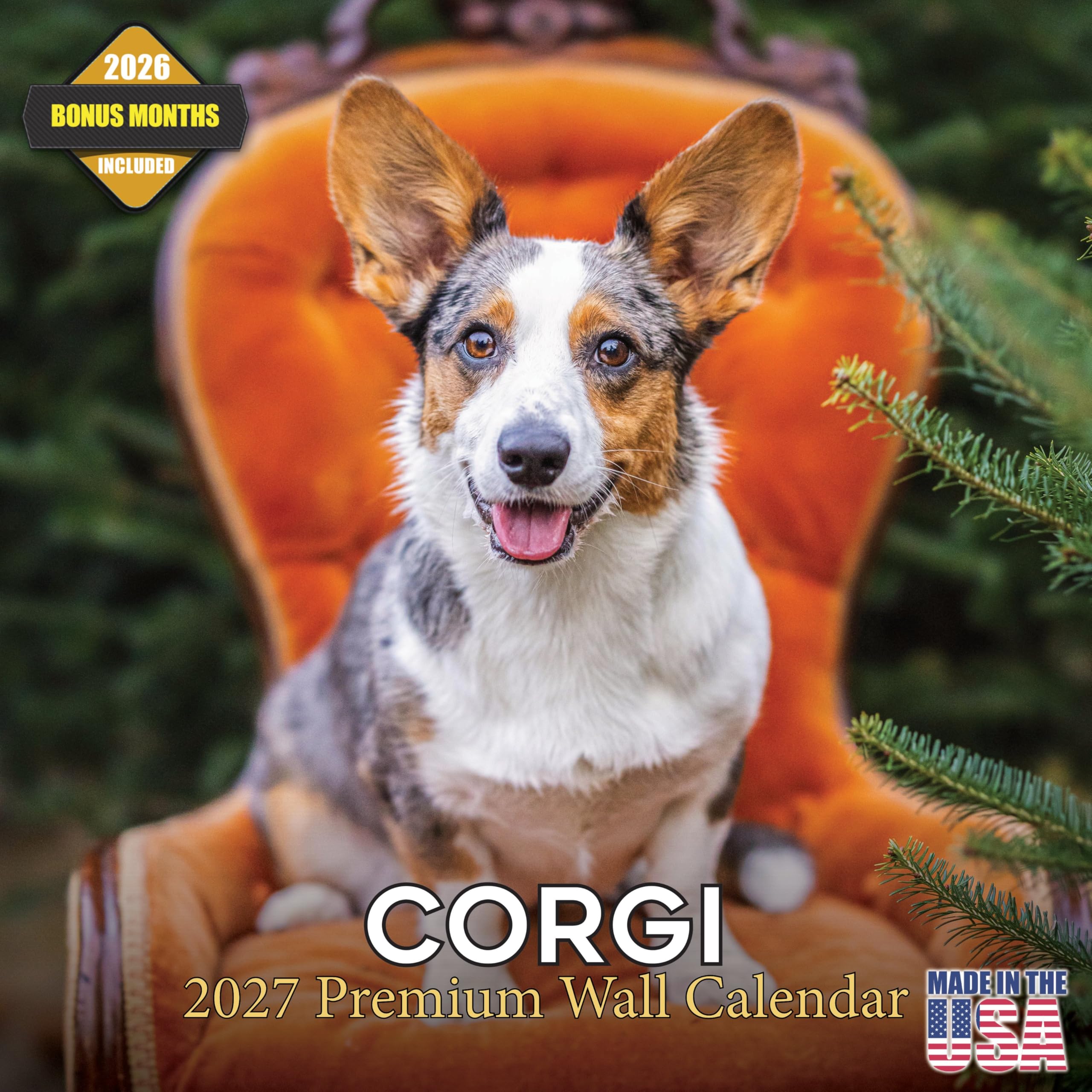 Corgi Calendar 2026 2027, 16-Month Welsh Corgi Wall Academic โ image 1