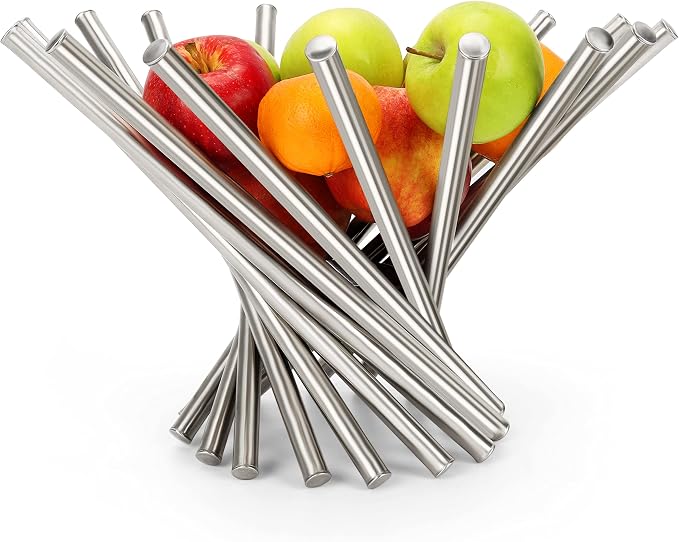 Portaoggetti e supporti Porta Frutta da Tavolo Tondo in Metallo iDesign