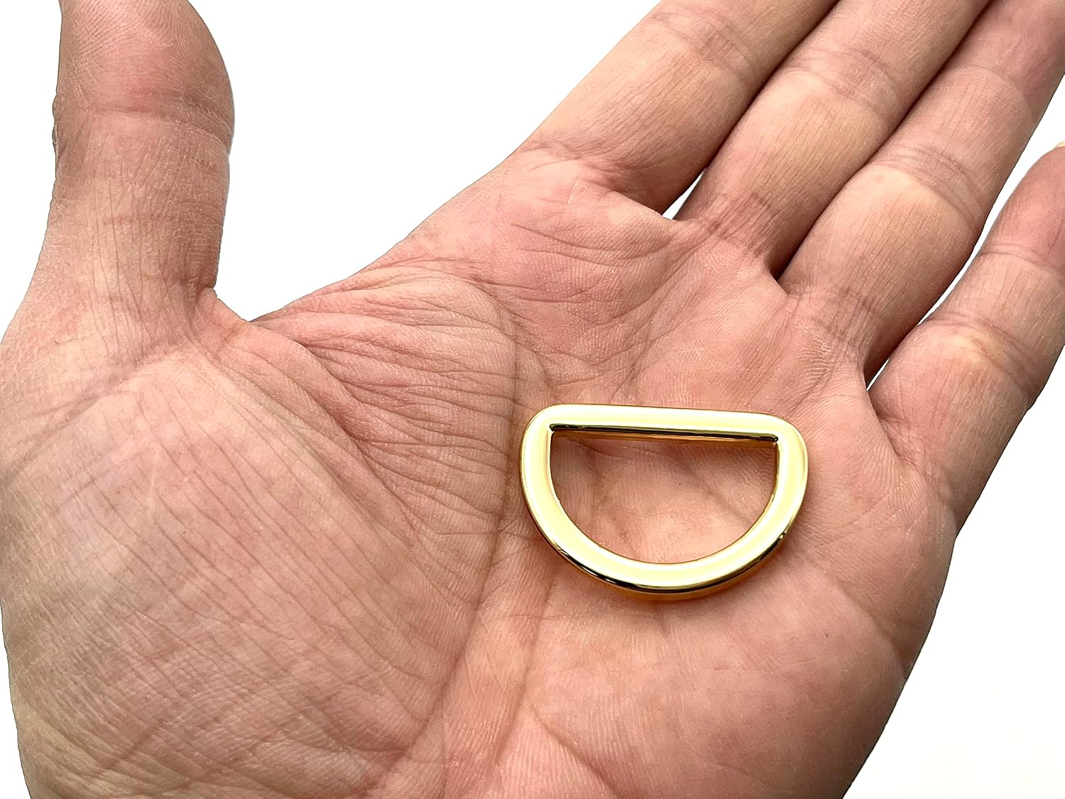 zinc alloying D Shape Rings Semi-Circular D ring buckles 1" / 25mm for webbing straps bags purse belt Dog Collars hardware making Golden U146