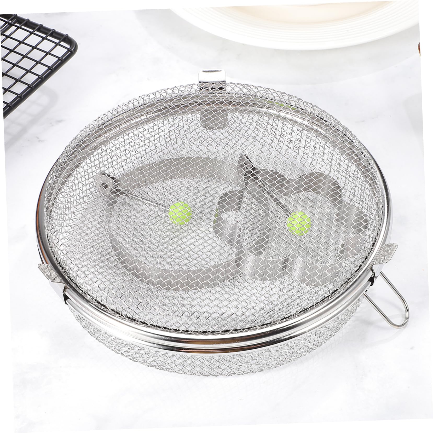 Cabilock Dishwasher Tablets Holder 4 Stück Mesh Utensilienkorb Küchenhelfer 2023 Körbe Luftfritteuse Draht Geschirrtrockengestell Geschirrspüler Besteckkorb Besteck Aufbewahrungskorb Trockner