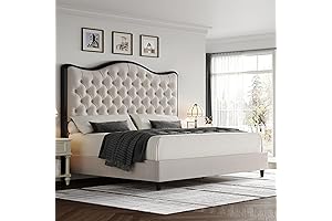 HITHOS Queen Size Platform Bed Frame - Serenity and Style for Your Nights
