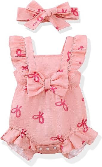 Renotemy Newborn Baby Girl Clothes Coming Home Outfits Preemie-18Months