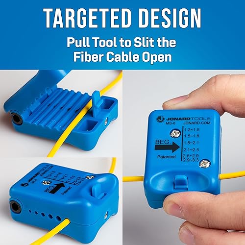Miniatura 2 de Jonard Tools MS-6 - Cortadora de cables de fibra óptica de alcance medio (1,2 mm - 3 mm)