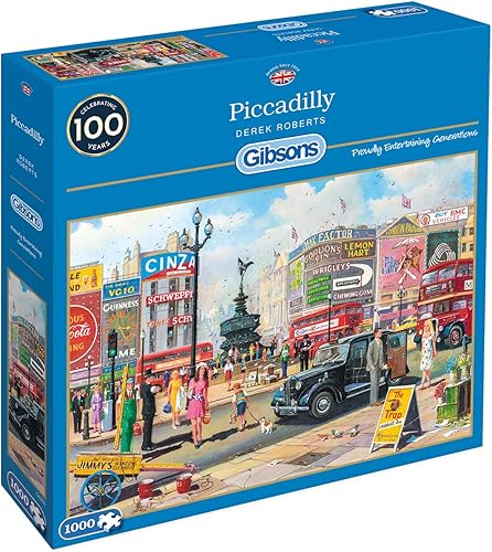Piccadilly Rompecabezas de 1000 piezas  Rompecabezas sostenible para adultos  Tablero 100% reciclado premium  Gran regalo para adultos  Juegos