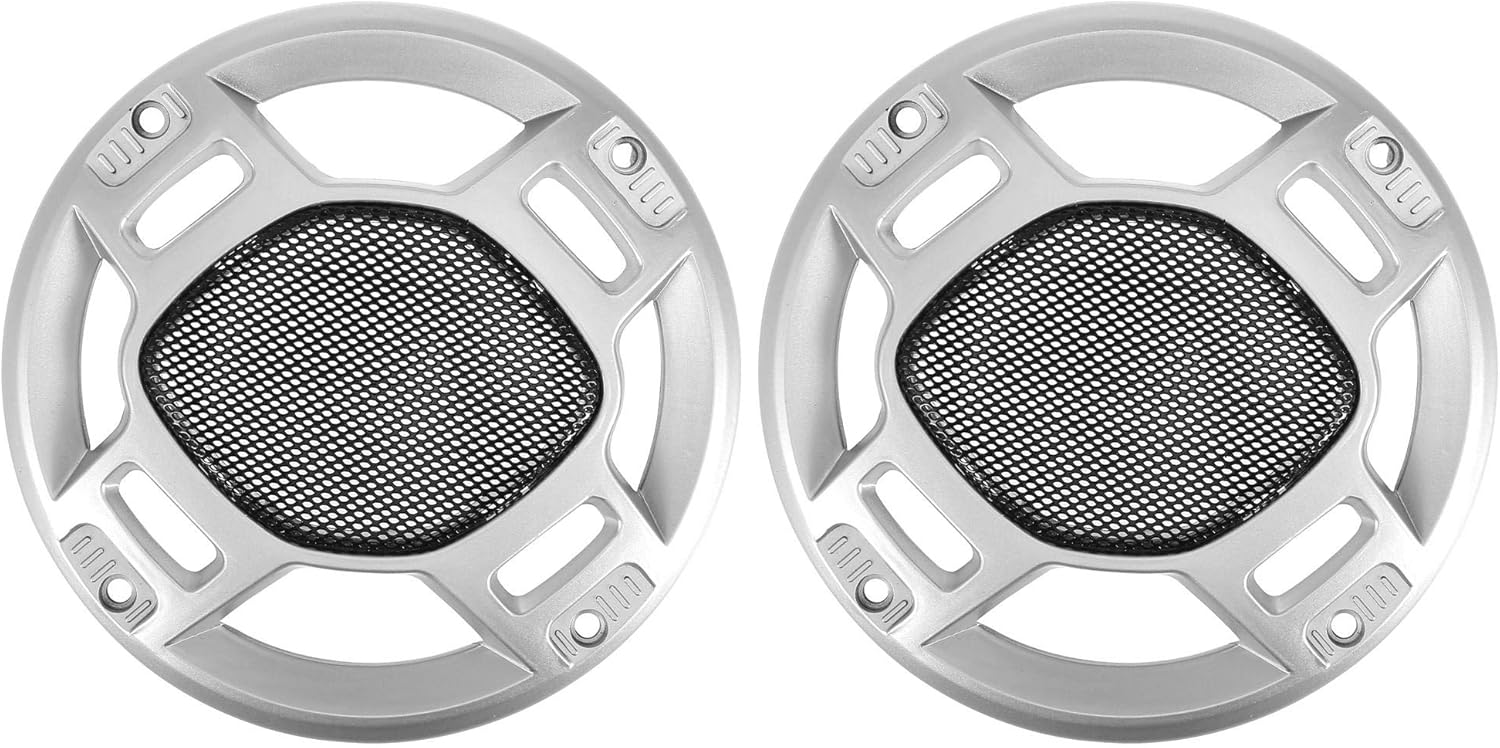 X AUTOHAUX 2pcs 6" Car Metal Audio Speaker Grill Cover Mesh