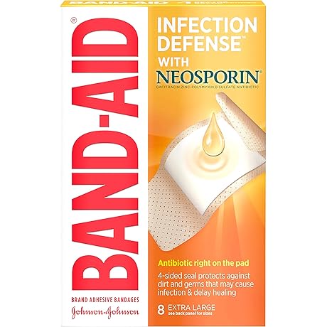 Water-Resistant Antiseptic Adhesive Neosporin Bandages