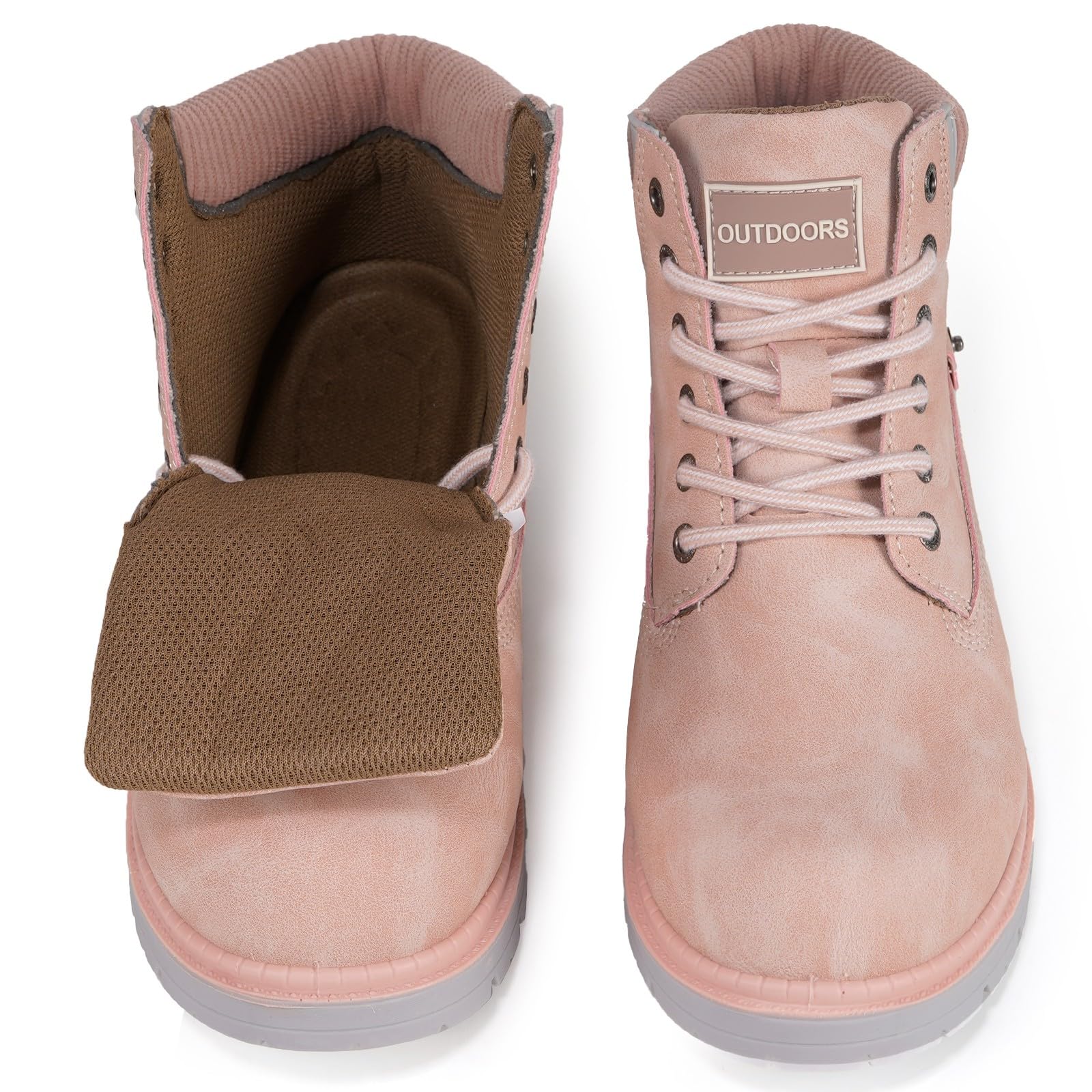 Stivali Uomo Donna Inverno Scarpe da Neve Caldi Snow Boots Impermeabili Stivaletti Pelliccia Stringate Outdoor