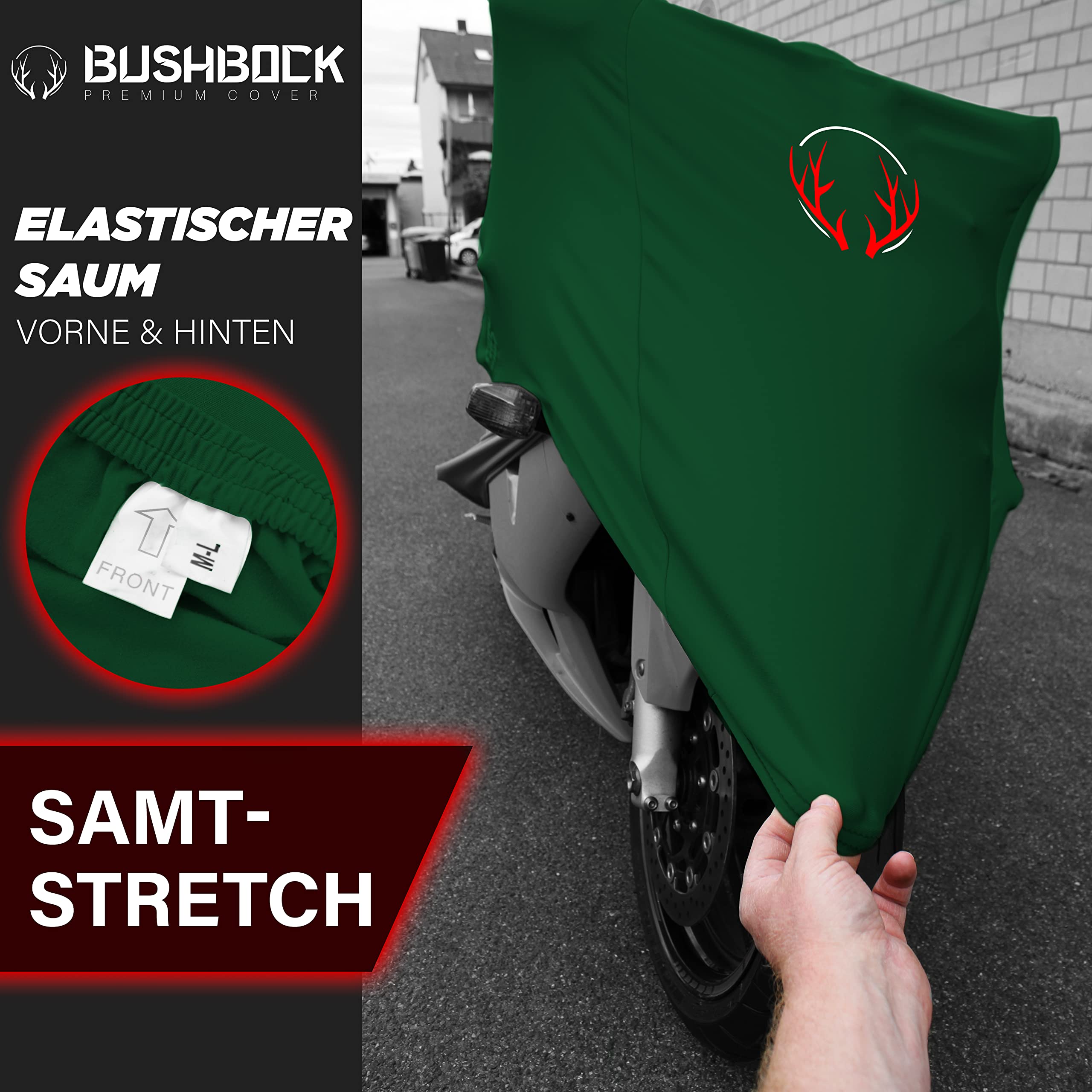 Louis Bâche De Protection Pour Moto Urban, Imperméable, Résistante Aux UV, Au Gel, Indéchirable, Ouvertures D'aération, Fenêtre De Plaque D'immatriculation, élastiques, Variante L