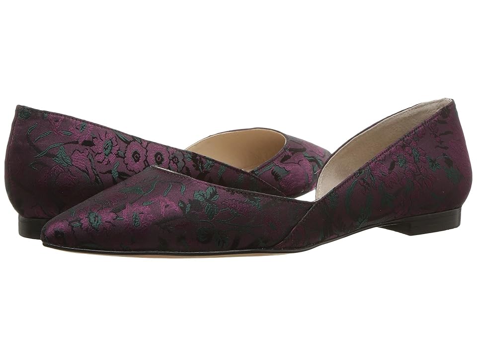 

Marc Fisher LTD Sunny d'Orsay Flat (Burgundy Fabric) Women's Dress Flat Shoes