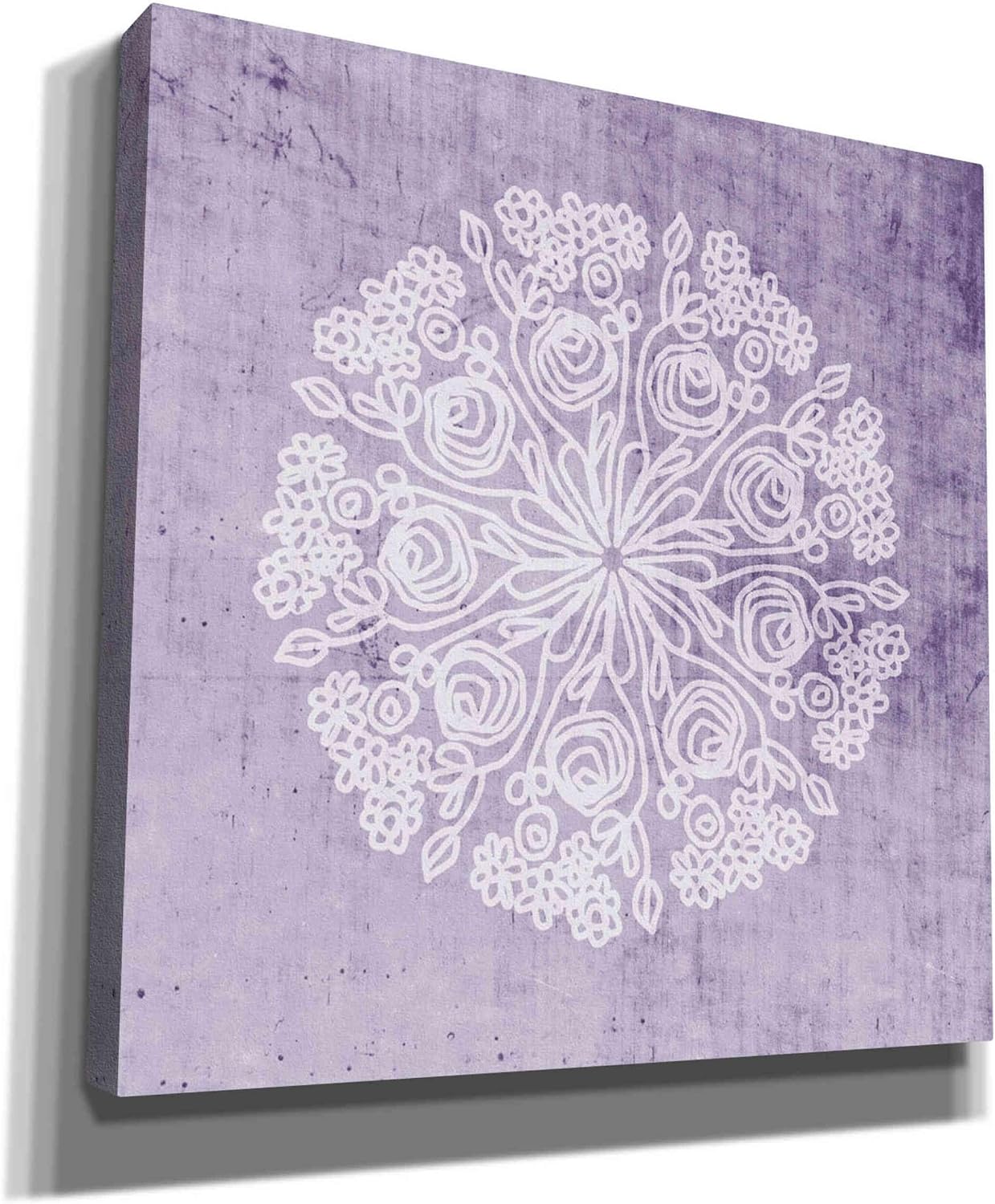 Epic Graffiti 'Mandala I' by Linda Woods, Canvas Wall Art, 12"x12"