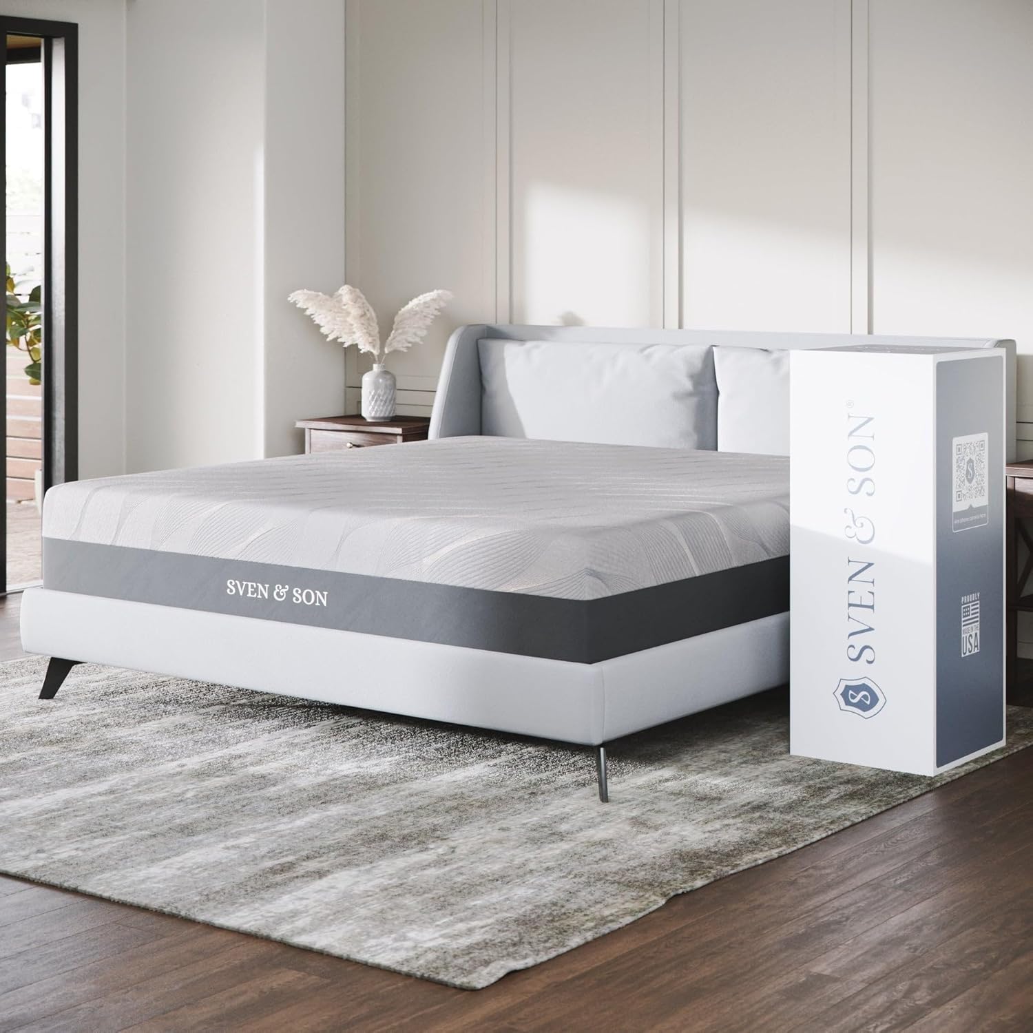 King 14" Hybrid Gel Memory Foam Mattress with Bamboo Cover