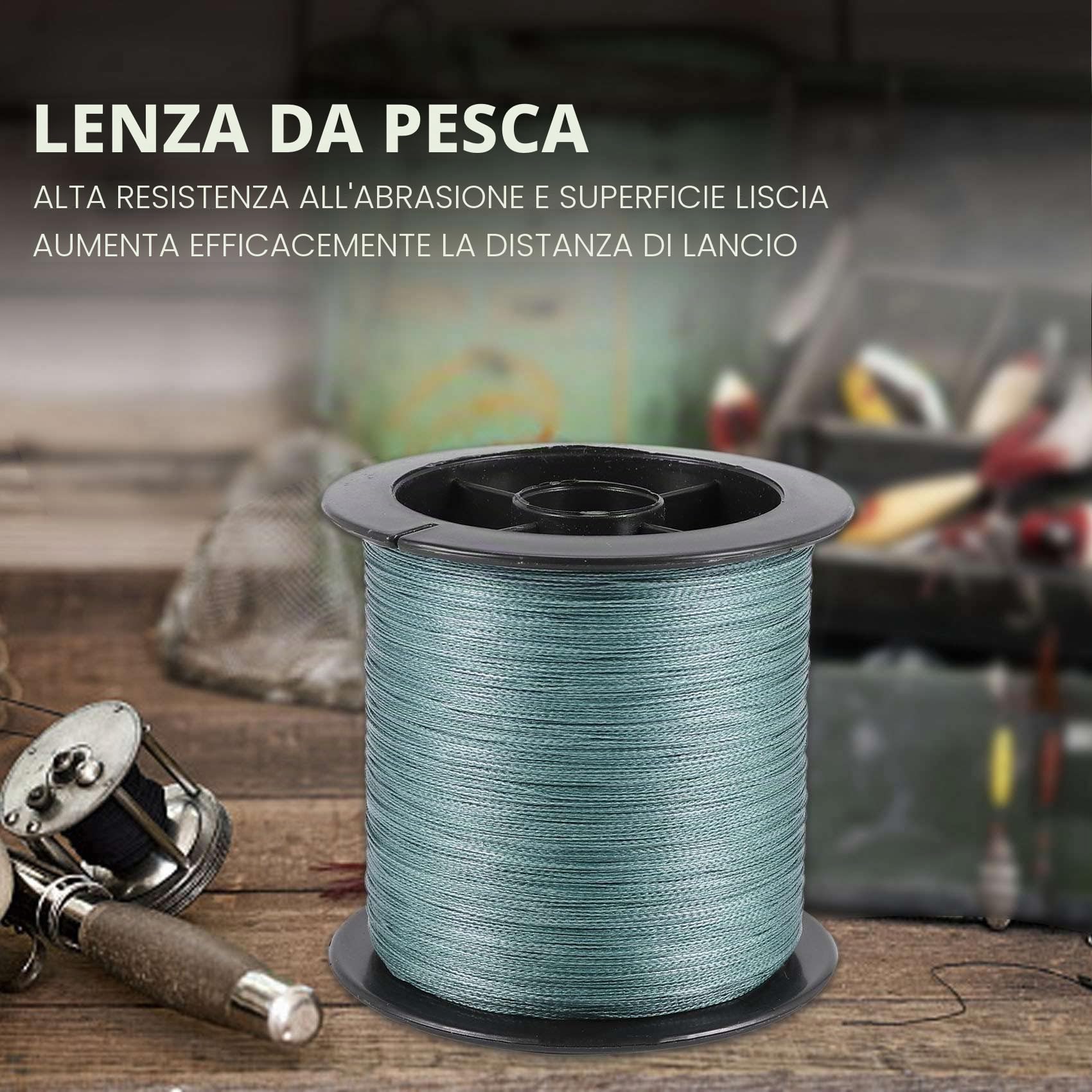 Filo da pesca intrecciato in nylon, 30 lb, 300 m, 11 kg, ad alte prestazioni per esche e pesca