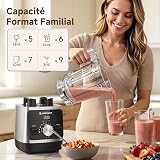 AMZCHEF Blender Professionnel 2L, Mixeur électrique 1800W Haute Performance - 5