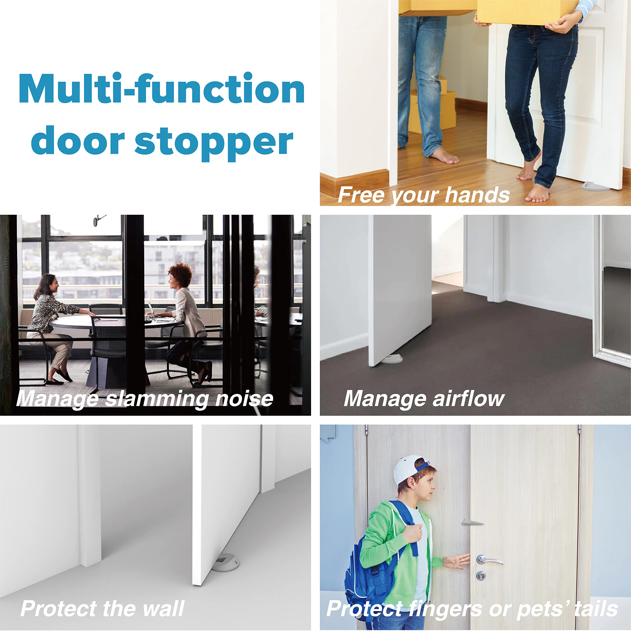Stacking Support Stopper Snapklik.com : Door Stoppers And Door Pinch Guard 2 Function In 1 ...